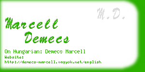 marcell demecs business card